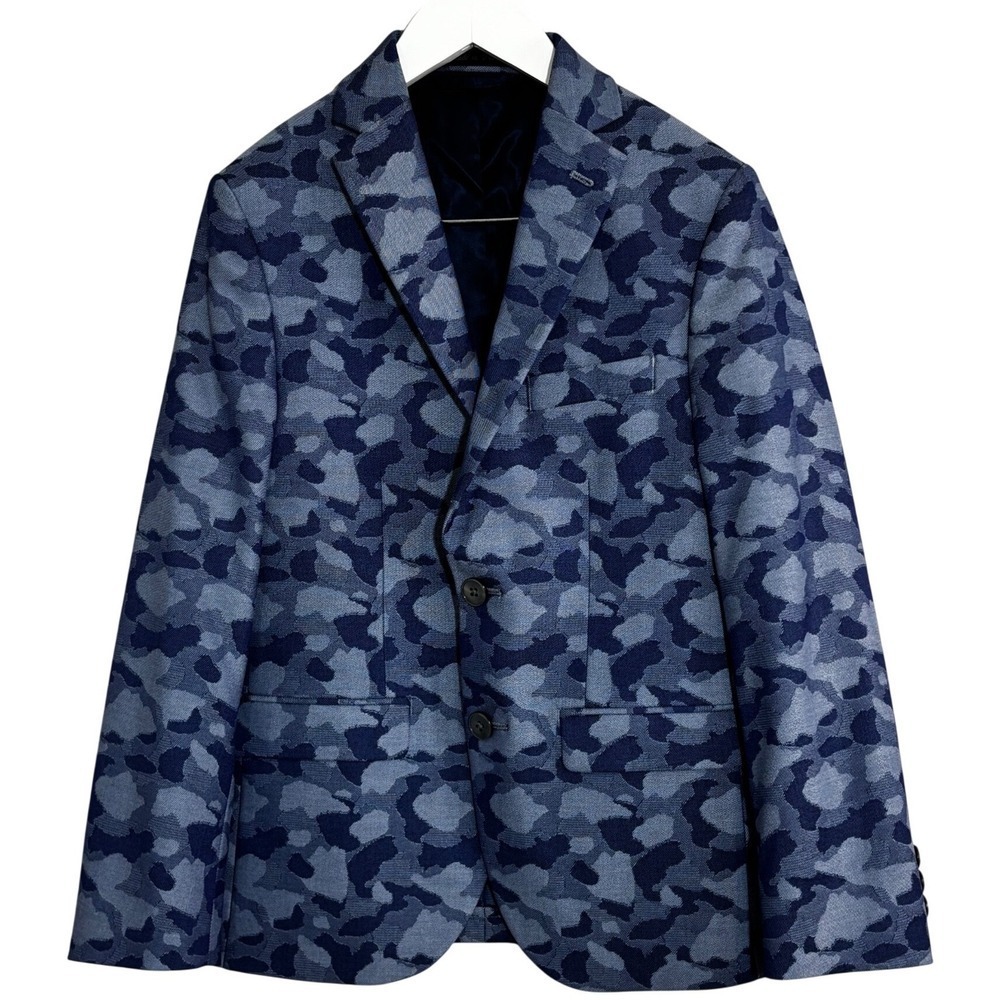 Lauren Ralph Lauren Kids Blue Camouflage Blazer Sport Coat Size 10R